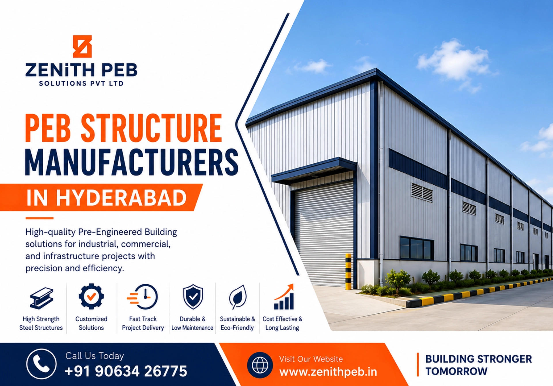 PEB Structure Manufacturers in Hyderabad - Zenith PEB