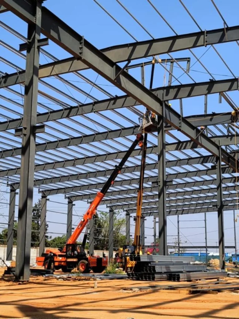 Top PEB Shed Manufacturers in Hyderabad - Zenith PEB Solutions industrial steel warehouse and pre-engineered building structure